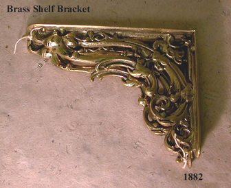 Bracket - Brass - Victorian Scroll - Large