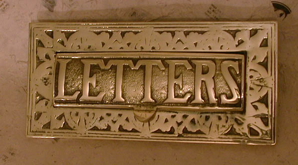 Decorated Letter plate