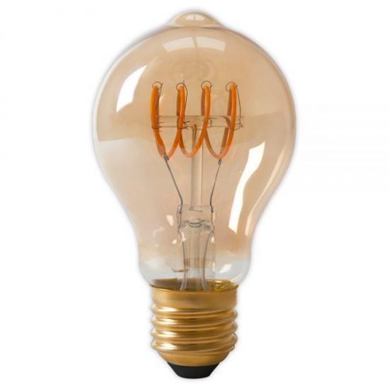 LED Curly Filament Bulb - 4w E27 Standard Gold
