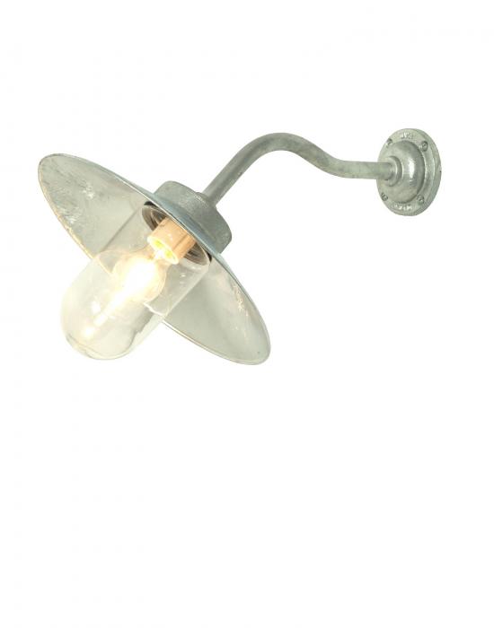 Canted exterior wall light