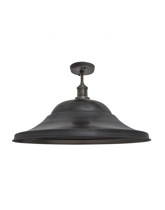 Brooklyn Vintage Giant Hat Metal Flush Mount Light