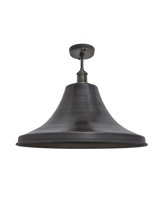 Brooklyn Vintage Giant Bell Metal Flush Mount Light