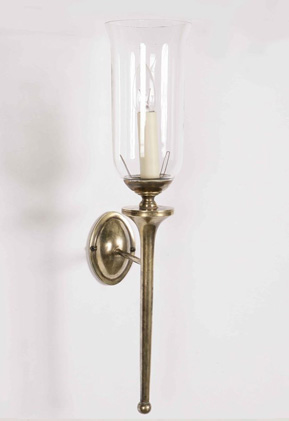 Grosvenor wall light with storm glass