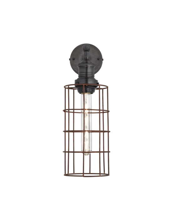 Simple Vintage Wire Cage Wall Light