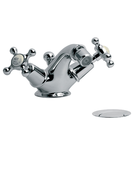 CH1199 - Lefroy Brooks Connaught monobloc bidet mixer with pop-up waste
