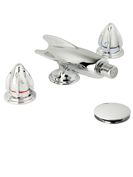 Lefroy Brooks Belle Aire three hole deck mounted bidet set