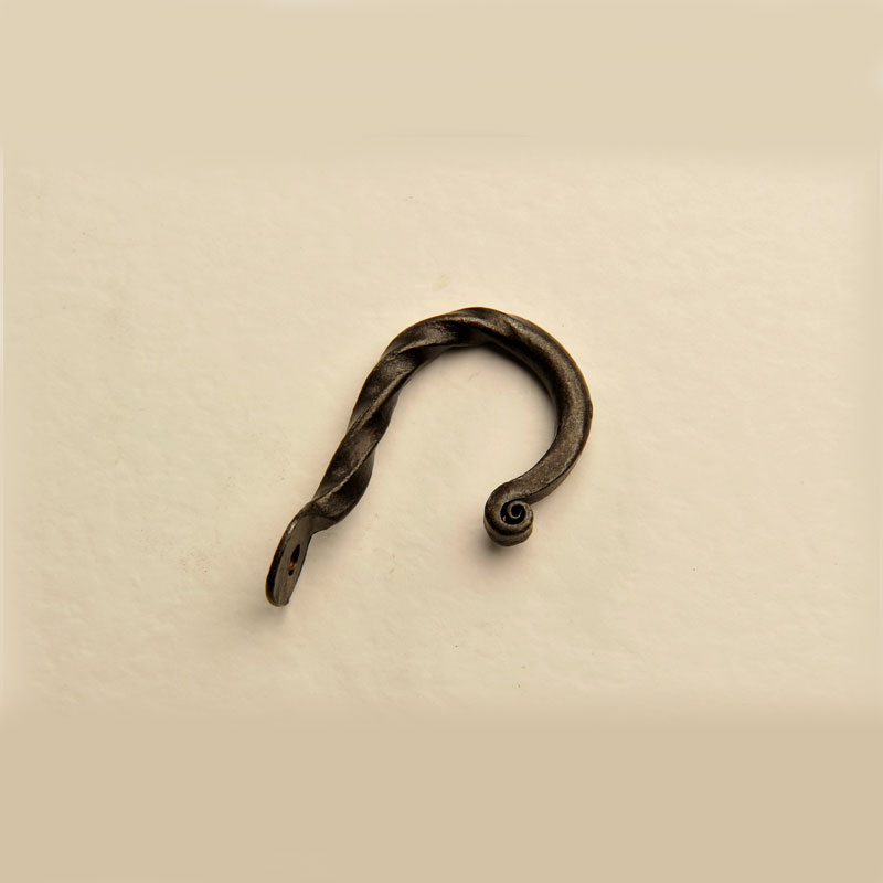 Hook, Iron, Flat Back, Small, Handmade