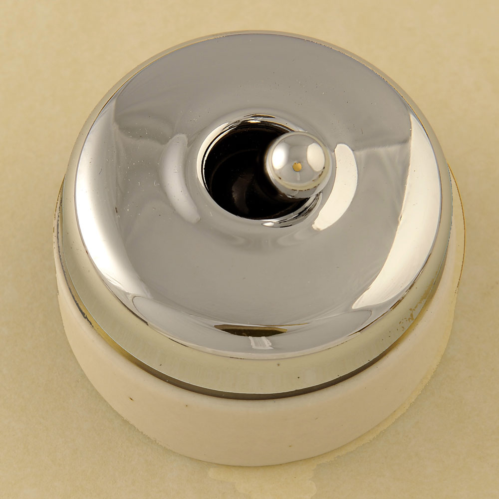 Plain White and Chrome Dolly Switch