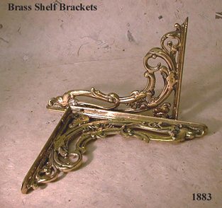 Bracket - Brass - Victorian Scroll - Medium