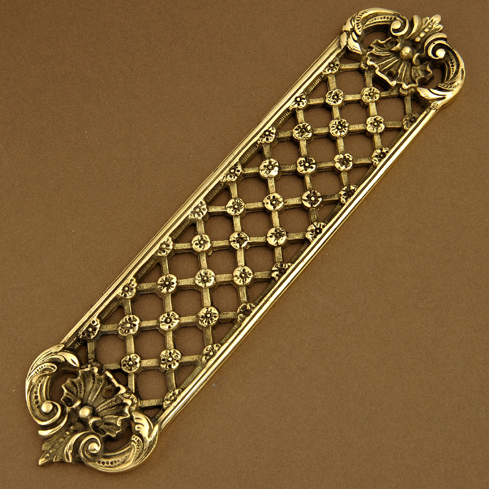 Fingerplate - Brass - Trellis