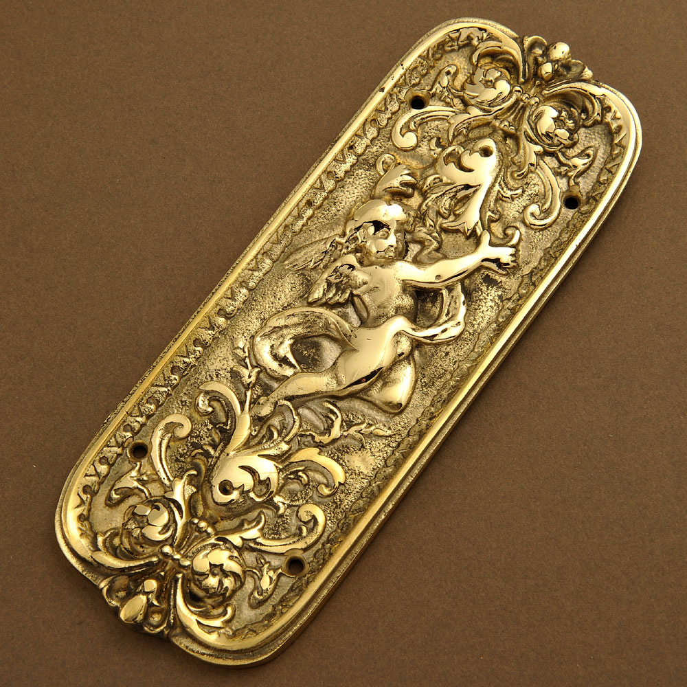 Fingerplate - Brass - Cherub