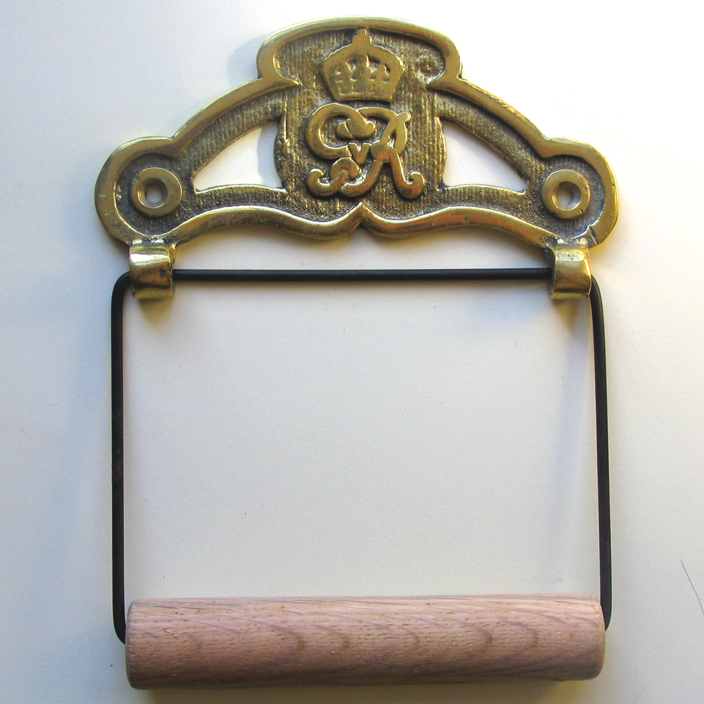 Toilet Paper Holder Polished Brass 