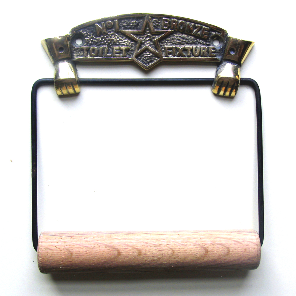 Toilet Paper Holder Polished Brass 