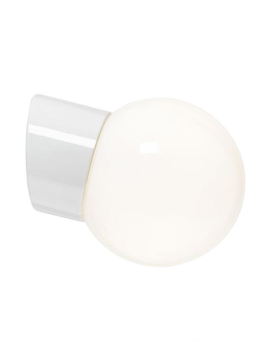 Classic globe ceramic wall light