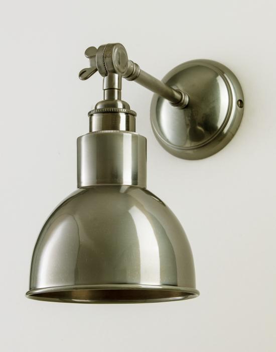 Old School Electric Churchill wall light - metal shades