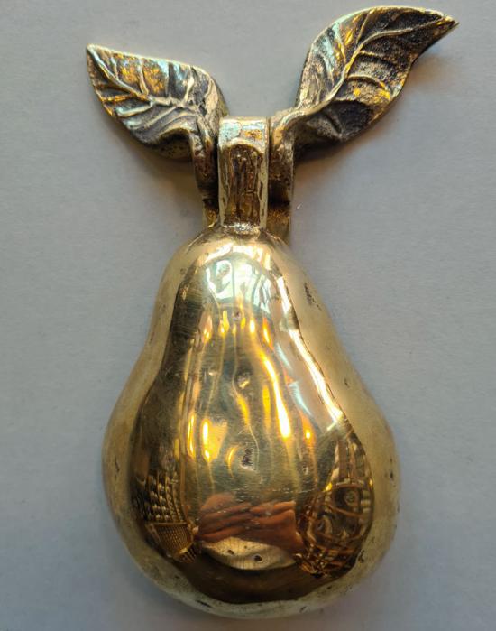 Brass Pear Door Knocker