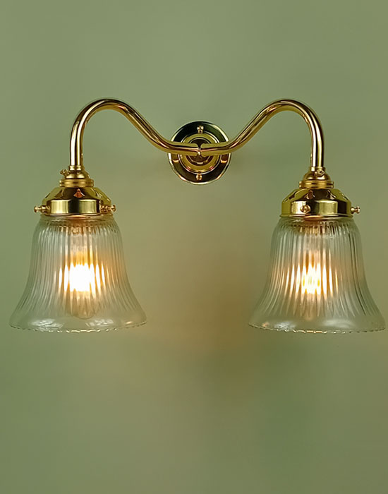 Double Prismatic Tulip Wall Light