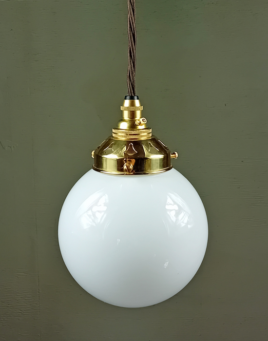 Opal Globe Pendant