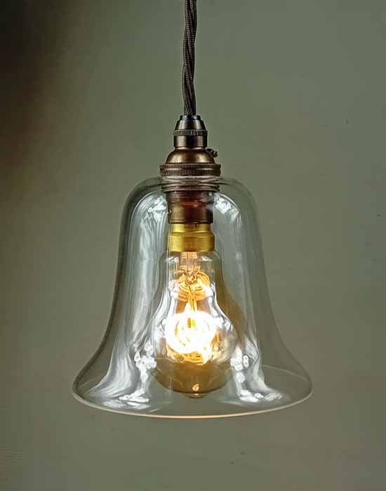 Clear Bell Pendant