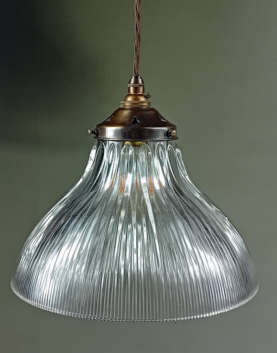 Prismatic Holophane Pendant