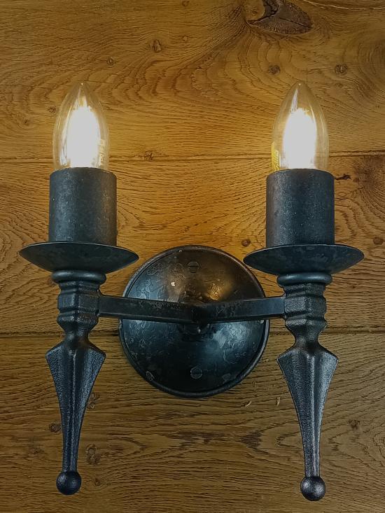 Double Iron Wall Light