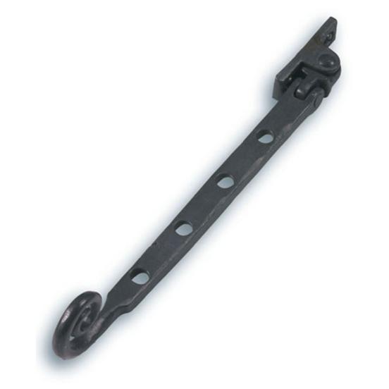Window Stay, Iron, Rat Tail, Large